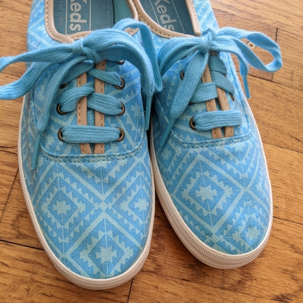 NWOT Keds Geometric Print Canvas Sneakers - Picture 5 of 6